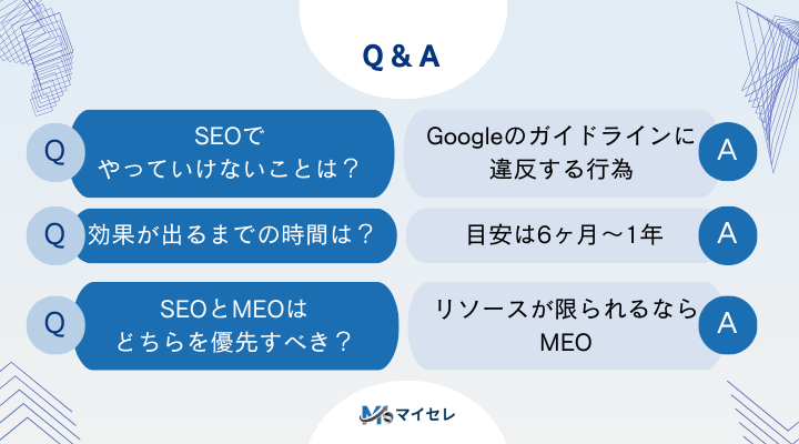 自動車業界のSEOに関するよくある質問